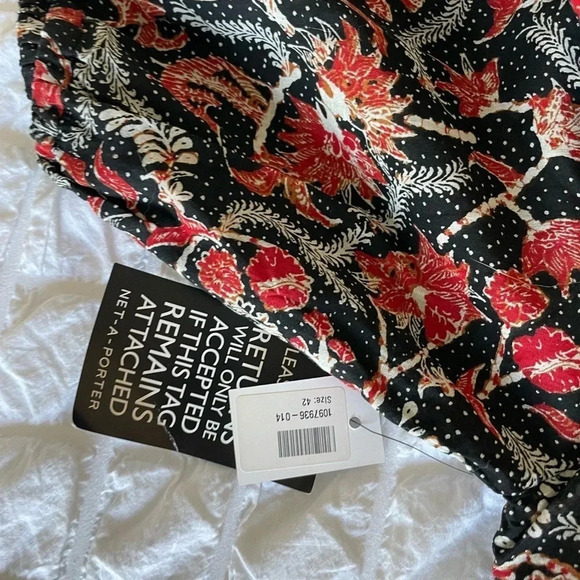 Isabel Marant floral one shoulder Esther mini dress - Picture 13 of 14